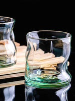 Pasabahce Amorf Whisky Color Glass (Set of 4pcs)