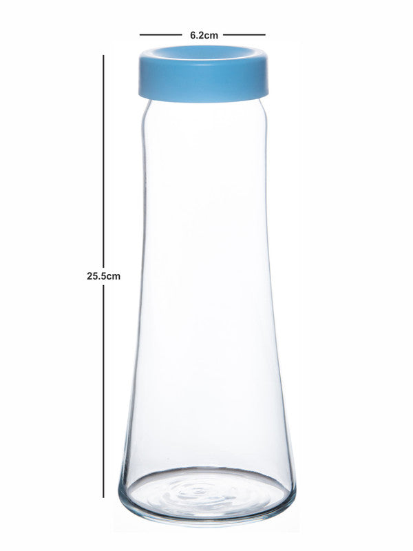 Pasabahce Glass Basic carafe with Blue Lid