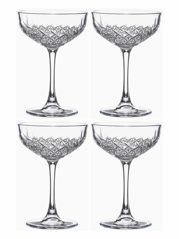 Pasabahce Timeless Champagne Coupe Glass (Set of 4pcs)