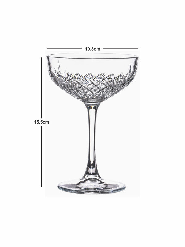 Pasabahce Timeless Champagne Coupe Glass (Set of 4pcs)