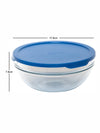 Pasabahce Round Container with Lid (Set of 2pcs)