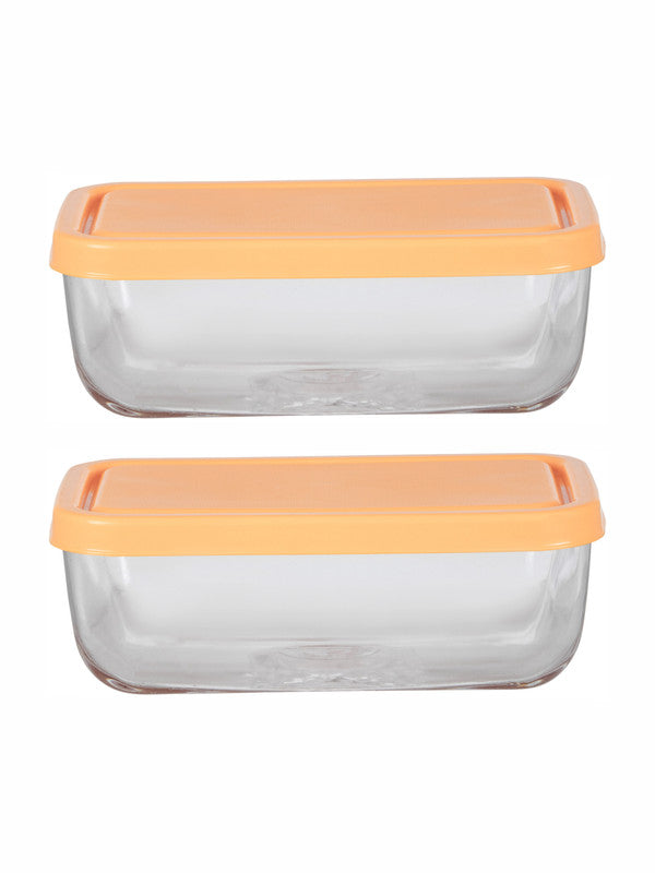 Pasabahce Glass Snowbox Food Container with Lid (Set of 2pcs.)