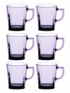 Pasabahce Glass Colour Carre Mugs (Set of 6pcs)