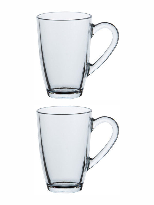 Pasabahce Glass Aqua Mugs (Set of 2pcs)