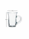 Pasabahce Keyif Coffee Glass Mug (Set of 6pcs)