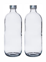 Pasabahce Glass Beverage Bottle with Lid (Set of 2pcs)