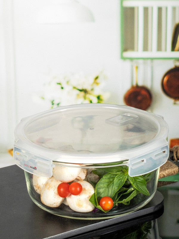 Purefit Glass Round Container with Airtight Lid