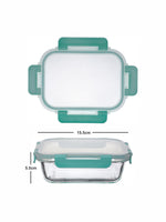 Purefit Glass Rectangle Container Set with Airtight Lid (Set of 2pcs)