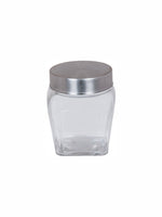 Goodhomes Glass Storage Jar with Steel Lid (Set of 6pcs)