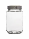 Goodhomes Glass Storage Jar with Lid(Set of 2 Pcs.)
