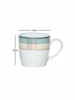 Sonaki Bone China Coffee/Tea Mugs with Gold Print (Set of 6pcs)