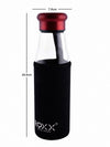 Glass Juice Bottle with Color Grip ROXX-1754-BLACK