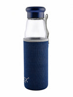 Glass Juice Bottle with Color Grip ROXX-1754-BLUE