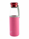 Glass Juice Bottle with Color Grip ROXX-1754-PINK