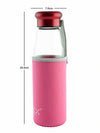 Glass Juice Bottle with Color Grip ROXX-1754-PINK