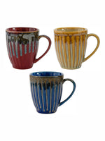 Roxx Stoneware Large Victoria Coffee Mug (Set of 3 Pcs.)