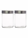 Roxx Glass Boroxx Storage Jar(Set of 2 Pcs)