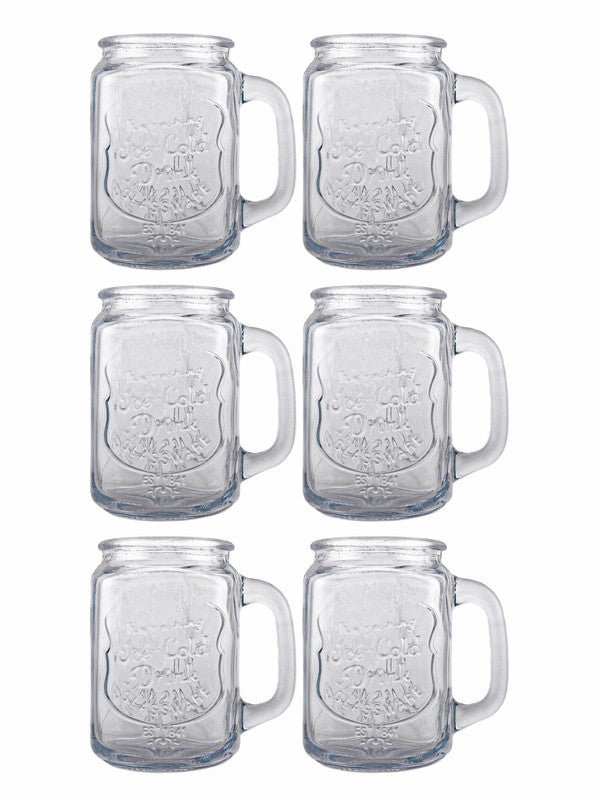 Glass Refreshing Mason Jars (Set of 6 pcs)