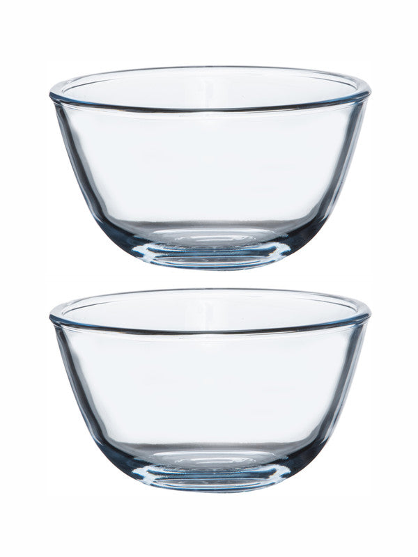 Roxx Borosilicate Glass Mixing Bowl (Set of 2pcs)