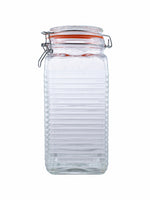 Glass Jar Set with Airtight Swing Cap (Set of 3 pcs)