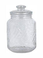 Roxx Glass Milano Storage Jar with Glass Lid (Set of 2pcs)