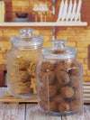 Roxx Glass Milano Storage Jar with Glass Lid (Set of 2pcs)