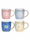 Porcelain Large Etna Coffee Mug Set of 4pcs