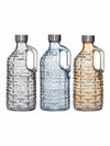 Indigo Color Glass Bottle Set of 3pcs