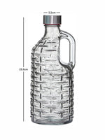 Indigo Color Glass Bottle Set of 2pcs