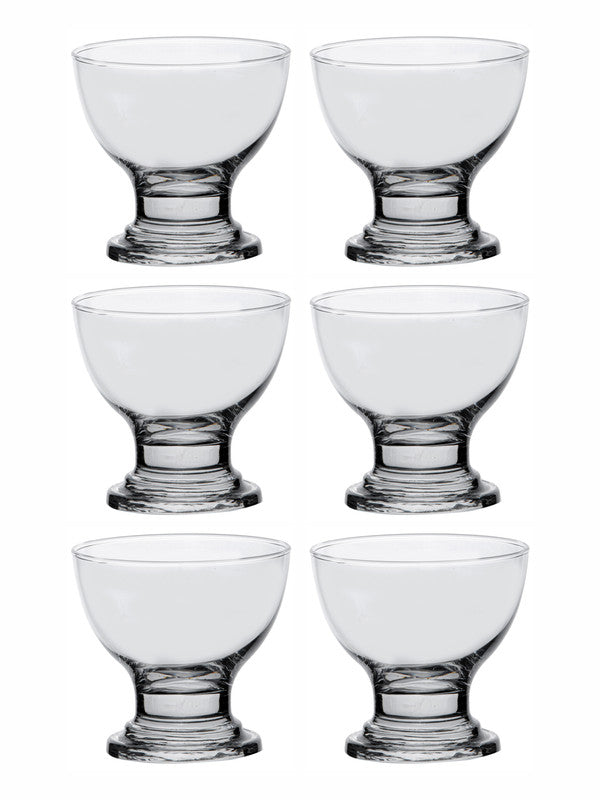 Roxx Glass Splenda Footed Bowl (Set of 6pcs)