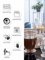 Roxx Glass Antalya Ring Coffee Mug (Set of 12pcs)