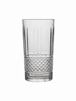 Glass Tumbler Set with Diamond Design (Set of 6 pcs)