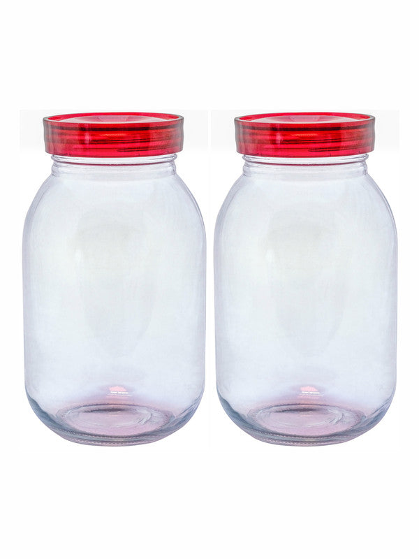 Roxx Glass Flash Storage Jar(Set of 2pcs)