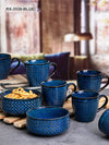 Ceramics Zen Snack Set of 6pcs Mug with 2pcs Bowl