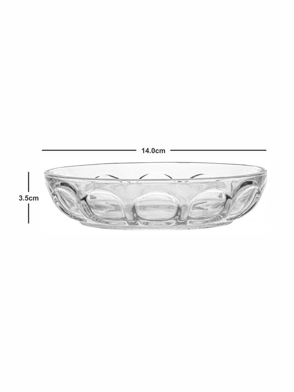 Roxx Glass Snack Plate (Set of 4pcs)