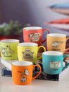 Roxx Bone China Tea & Coffee Mug (Set of 6pcs)