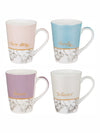 Roxx Porcelain Large Coffee Mugs (Set of 4pcs)