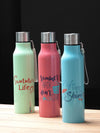 Goodhomes Sports Water Bottles with Lid (Set of 3pcs)