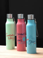 Goodhomes Sports Water Bottles with Lid (Set of 3pcs)