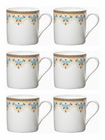 Sonaki Bone China Tea/Coffee Mugs (Set of 6pcs)