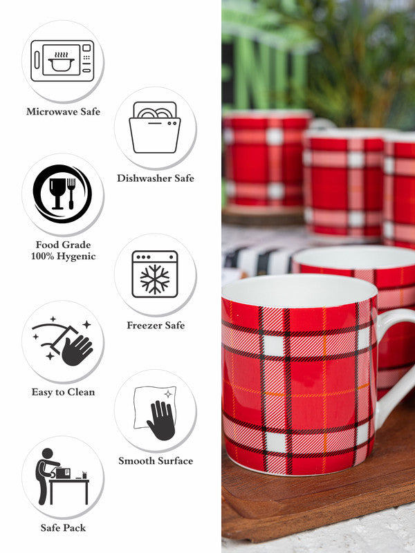 Bone China Tea & Coffee Mug (Set of 6pcs)