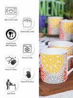 Bone China Tea & Coffee Mug (Set of 6pcs)