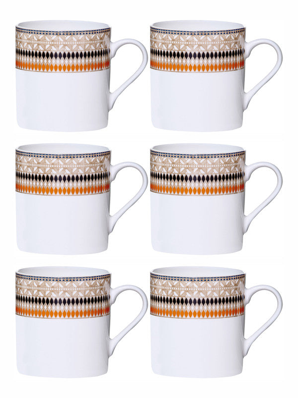 Bone China Tea/Coffee Mug Set of 6pcs