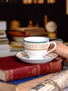 Bone China Tea/Coffee Cup Saucer Set of 12pcs