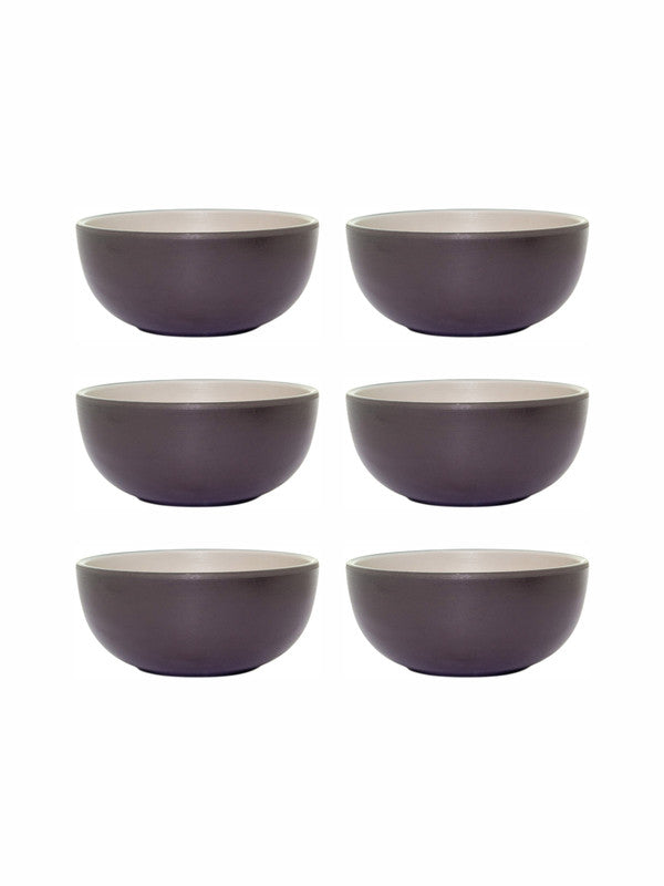 Servewell Double Toned Soup Bowl (Set 6 pcs) 9.5cm - Green Black