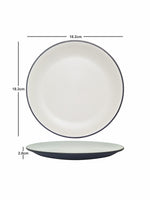 Servewell Double Toned Small Plate (Set of 6pcs) 18.2 Cm - Brown Terraclay