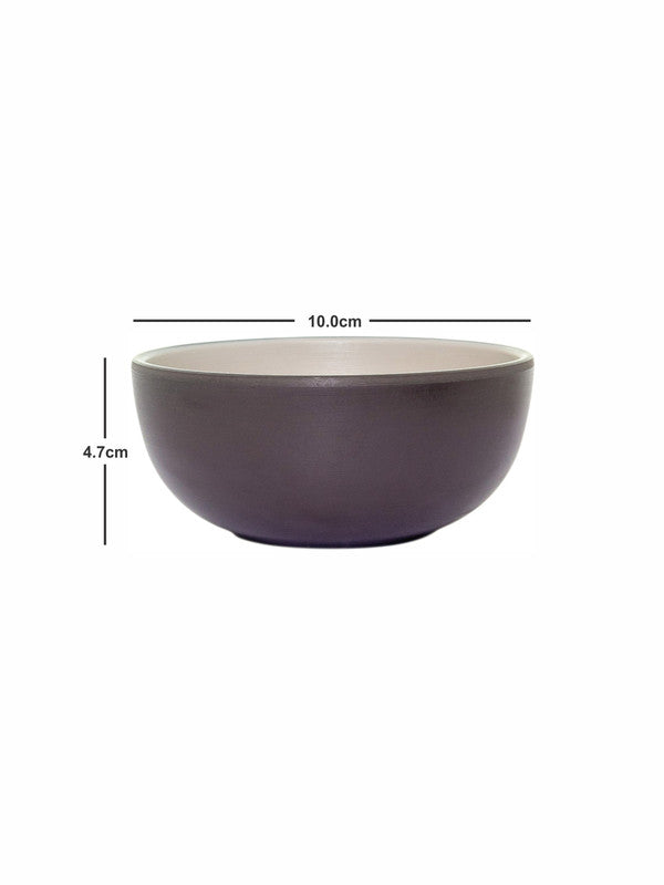 Servewell Double Toned Soup Bowl (Set 6 pcs) 10cm - Green Black