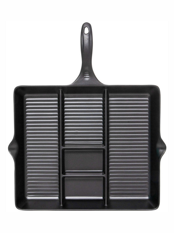 Servewell 5 Part skillet Matte Platter Set - Black