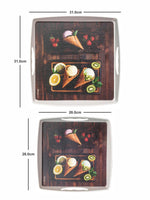 Servewell Tray Set 2 pc Bliss Square - Cone
