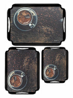 Servewell Tray Set 3 pc Elegant - Caffeine